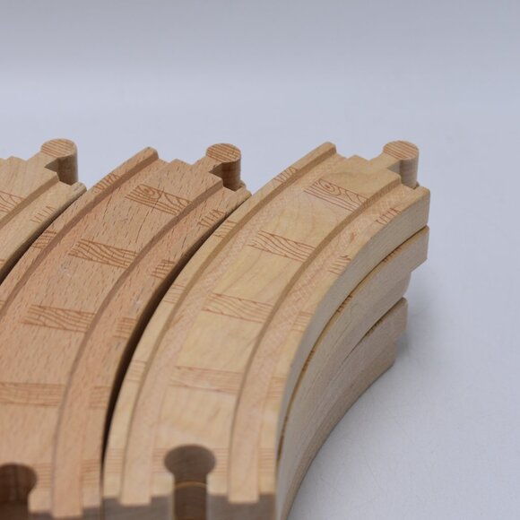 20 x Genuine Thomas Wooden Tracks 6.5 " Curved Tracks Thomas & Friends Engine - Picture 4 of 7